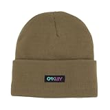 Taglio normale Oakley B1b Gradient Patch Beanie, Verde militare, Taglia unica da uomo
