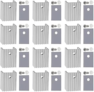 20 Pack TO-220 Heatsink Radiator Insulator/Mounting Kits for TO-220 MOSFET Transistor Power IC LM78XX LM317 IRFXXX TDAXX Voltage Regulator 20mmx15mmx10mm