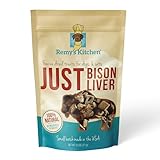 Remy’s Kitchen Just Bison Liver Freeze Dried Dog Treats | High Protein Training Treats for Dogs | USA Sourced, Small Batch, Human-Grade, All Natural, Grain Free, Single Ingredient | 2.5 oz
