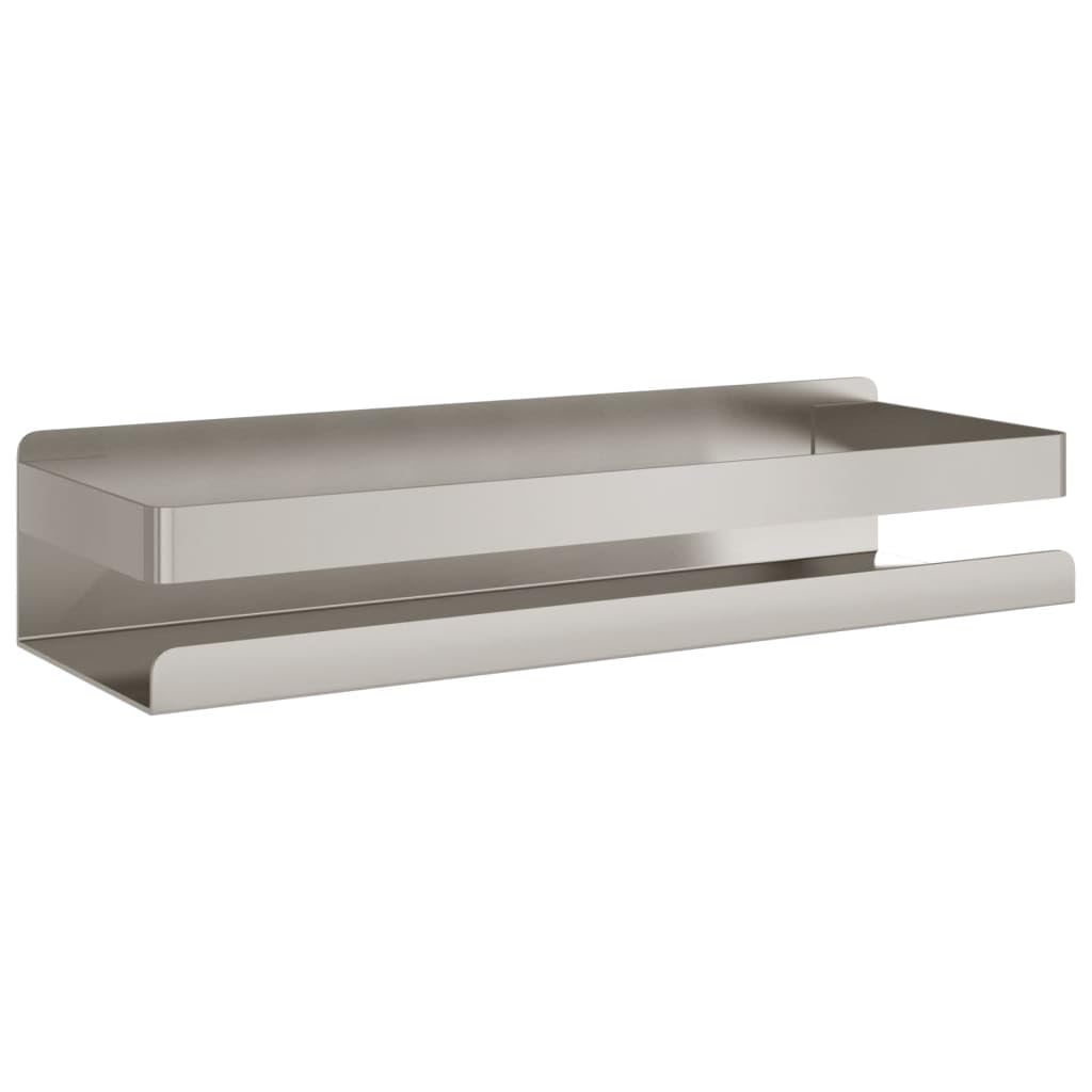 Półka prysznicowa 30 x 10 x 6 cm, ze szczotkowanej stali nierdzewnej 304, samoprzylepna lub montowana za pomocą śrub, caddy pod prysznic na szampon i mydło, wszechstronne zastosowanie w