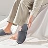 SKJAXF 3 Pairs Hotel Slippers - Comfortable Disposable Non-Slip Spa Guest Slippers for Women, Travel, Family Hotels #5