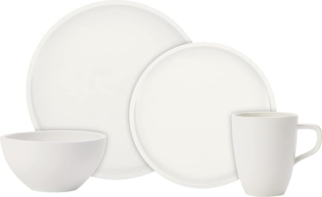 Villeroy und Boch - Artesano oryginalny zestaw dla początkujących, 8-częściowy, idealny dla 2 osób, porcelana premium, nadaje się do mycia w zmywarce i używania w kuchence mikrofalowej, biały