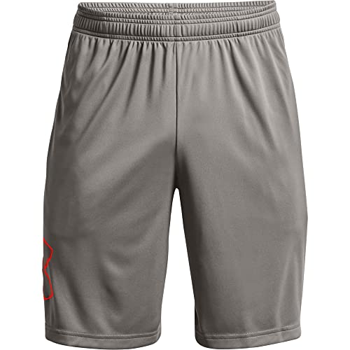 Under Armour Pantaloncini Tech Graphic Uomo, Calcestruzzo (066)/Phoenix Fire, M