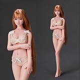 【LDDOLL】1/6 フィギュア 女性 超柔軟性・シームレス 素体肌ール シリコン製指+メイク【27M】（Semi-White（OB白肌近い）指ワイヤーあり+機械式骨格+ Simple makeup）