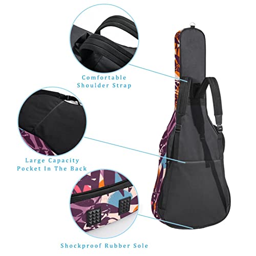 Housse de transport rembourrée imperméable Oxford pour guitare avec bandoulière réglable Motif feuilles de palmier… - Les Beatles, Paul McCartney, John Lennon, RIngo Starr, George Harrison Housse de transport rembourrée imperméable Oxford pour guitare avec bandoulière réglable Motif feuilles de palmier… – Image 4