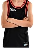 Material: 100% Polyester K1X Hardwood Double x Jersey schwarz/rot