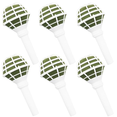 Etetevntt 6 PCS Bouquet Holders Foam Floral Handle Handle Bouquet Holder for DIY Wedding Foam Bouquet Handle Flower Arrangement Wedding Bouquet Supplies