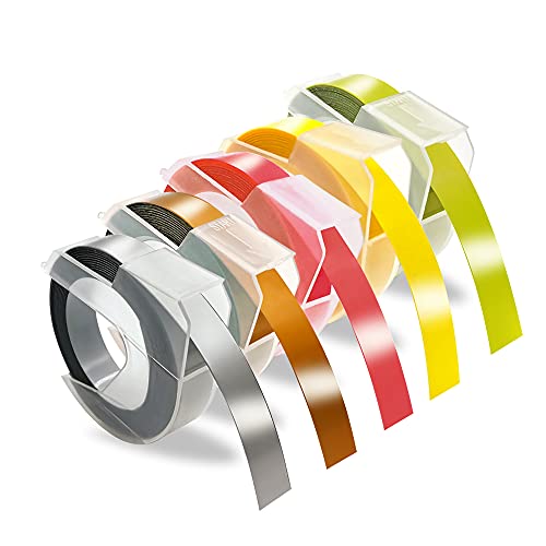 HeeMaa �_�C���e�[�v 3D �₠�� ������ ��9mm ����3m DYMO �G���{�X�e�[�v �p�X�e���O���[���E�p�X�e���C�F���[�E�p�X�e���s���N�E�V�����p�[�E�V���o�[�E5�F���� DM0903LG DM0903LY DM0903LP DM0903CG D