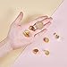PH PandaHall 10PCS (5 Pairs) Golden Flat Round Tray Brass Clip-on Earring Findings Earring Setting Components, 22x15mm, Tray: 15mm