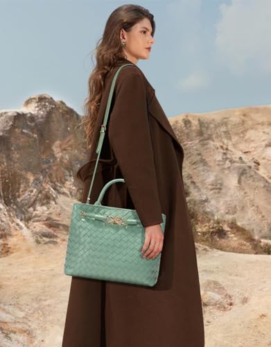 Gassda HT9004 Woven Bag For Women, Small Tote Bag Hobo Bag Crossbody Bags Pu Leather Handmade Woven Purses Gift thumb #6