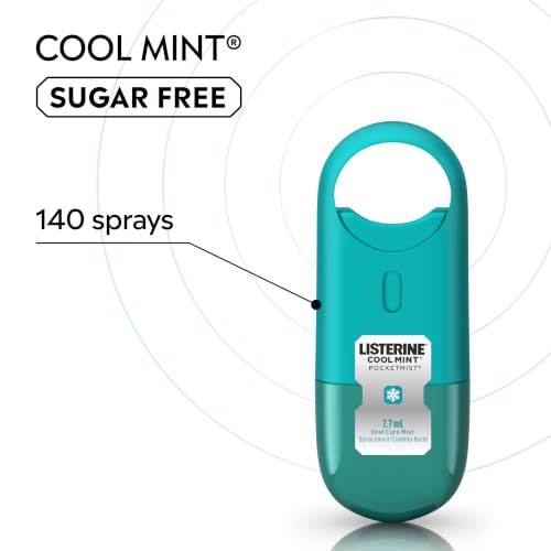 Image of Listerine Pocketmist Oral Care Mist, Cool Mint, 0.26 fl. oz /7.7 mL x 2