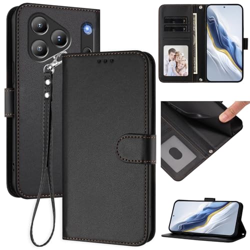 �X�}�z�P�[�X �Ή��@�� for Blackview Wave 7C �X�}�z�P�[�X�y�J�[�h�z���_�[�E�E�H���b�g�E�}�O�l�b�g�o�b�N���E�t���b�v�E�X�^���h�@�\�t���zBlack