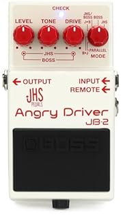 All-new overdrive pedal with massive tonal range, jointly developed by BOSS and jhs pedals Combines the voices of the bd-2 blues driver From BOSS and angry Charlie from jhs pedals Three dual-concentric knobs provide independent drive, tone, and level...