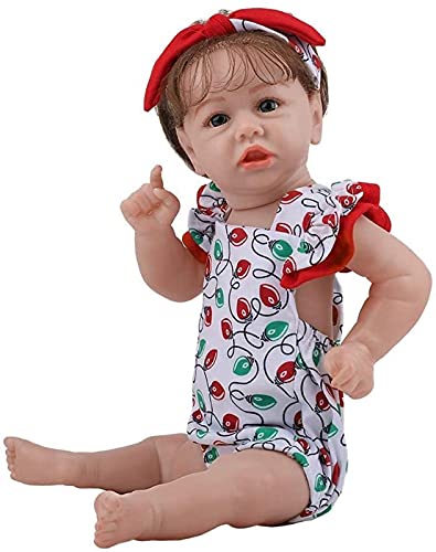 MWKL Vollsilikon-Körper-Wiedergeburt-PuppeNiedliche Reborn Baby 58cm Reborn Puppe Simulationspuppe 22 Zoll Lebensechte… – Bild 7