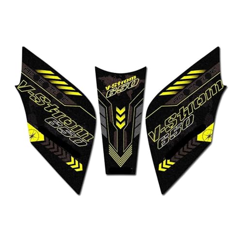 Stickers Réservoir pour Vstrom DL650 protection jaune antidérapante