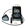 NULKOMMA Electric Bicycle LCD Display Meter Yolin YL81F E-Bike Conversion Kit 36V-72V Speed Control Panel with Waterproof 5-pin Connector Electric Bike Accessories (NO.2 proticol) #1