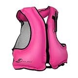 OMOUBOI Floatage Jackets Adult Lightweight Inflatable Snorkel Vest with Adjustable Leg Straps for Me
