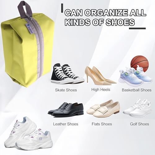 Tumecos 4 Pack Large Waterproof Portable Travel Organizer Toiletry Dopp Kit, Space Saving Shoe Bag Pouch3