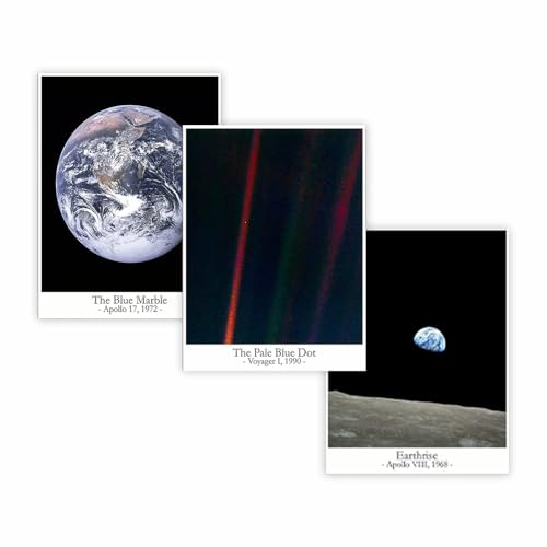 Wallbuddy Earth Space Wall Art - Earthrise from the Moon,