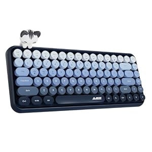 Hoopond 308i Kabellose Bluetooth Tastatur mit Süßes Magnetic Katzenpuppe