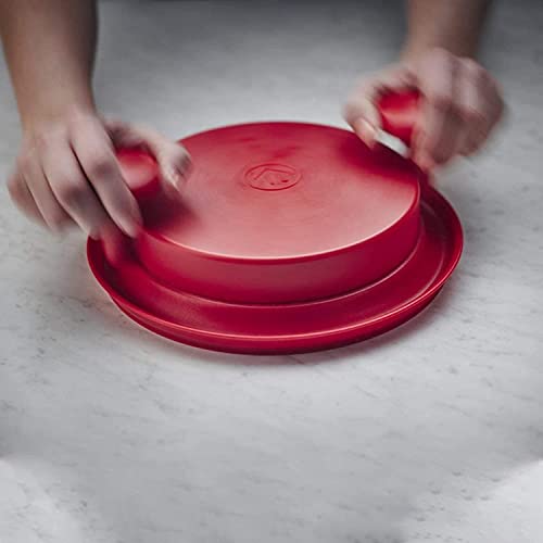 ZYW ShredMachine, Alternative to Bear Claws Meat Shredder, Meat Shredding Tool with Handles and Non Skid Base for Pulled Pork Chicken Beef Food Dishwasher Safe 15CM (RED) - Thumbnail 5