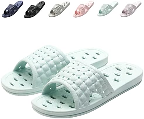 Shower Shoes Quick Dry Non-Slip Bathroom Slippers for Men Women D...