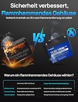 DCHOUSE 12V 100Ah Bluetooth Lithium Batterie mit Low Temperature Schutz – Ansicht 2