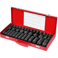 DAYUAN 35tlg 1/2" Schlagschrauber Nuss Set Steckschlüsselsatz 8/10-32mm – Ansicht 2