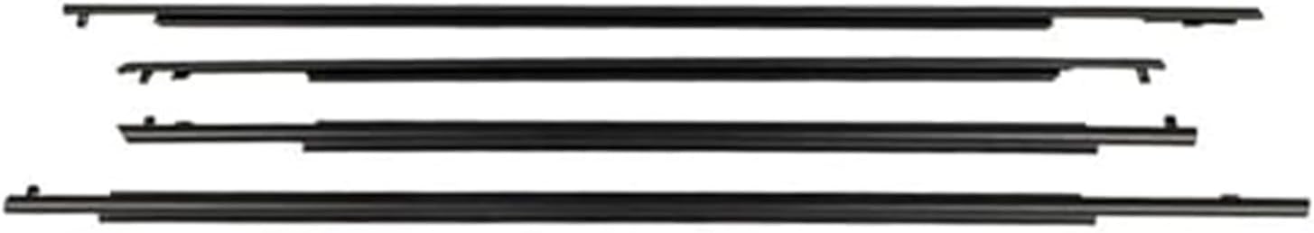 Window Door Seals 4PCS Car Outer Window Rubber Weatherstrip Waterproof Pressure Strip Sealing Belt Moulding Trim, for Toyota, For Prius 2010-2015 Automotive Weather Stripping