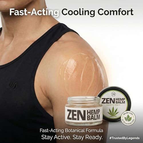 Image of ZEN Hemp Balm Fast-Acting Cooling Comfort for Muscle & Joint Relief 3 Pack