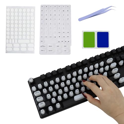 Pegatinas para Teclado de Silicona para Uñas Largas miniatura 1