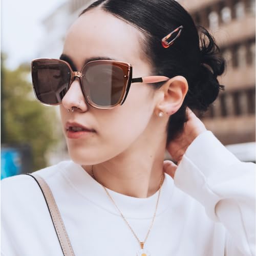 LVIOE Night Vision Driving Glasses for Men Women, Polarized Anti Glare Yellow Lens Enhance Glasses Driving Night Time N80932