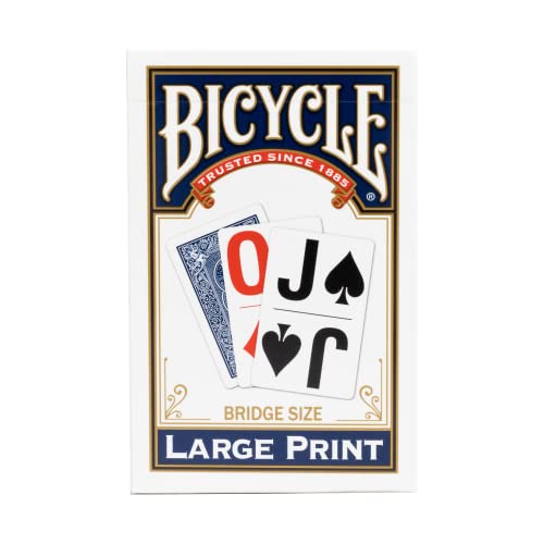 Bicycle Large Print Playing Cards (Color May Vary) #TOP6