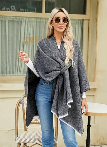 Shawl Wraps for Women Pashmina Shawls and Wraps Open Front Poncho Cape Cashmere Winter Cardigan Travel Shawl Wraps 20242