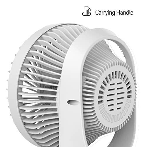 Honeywell QuietSet 5 Oscillating Table Fan, White, HTF337W - image 7