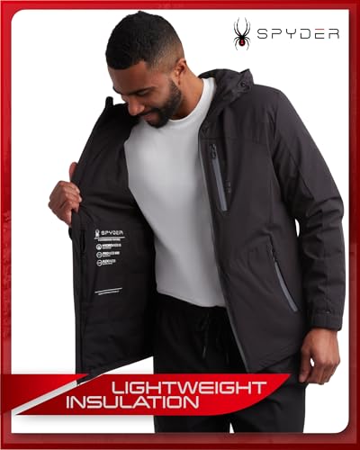 Spyder Mens Active Jacket - Lightweight Performance Insulated Water-Resistant Windbreaker Jacket for Men (Sizes: S-XL)4