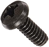 18-8 Stainless Steel Pan Head Machine Screw, Black Oxide Finish, Meets MS-51957, #2 Phillips Drive,...