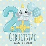  Gästebuch 2. Geburtstag: Buch zum Eintragen für Glückwünsche und die schönsten Fotos der Gäste I Geschenk für Mädchen oder Junge I Geschenkidee 2. Geburtstag zur Erinnerung