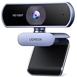 UGREEN 4K/30fps Webcam for PC, Full HD Webcam for Laptop, Clear Stereo Audio Microphone, Auto Light Correction, 70° View Web Cam USB Camera for Live Streaming, Video Calling, Conferences