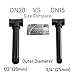 4 Pack DN20 (3/4-inch) Industrial Steampunk Iron Cap for Pipe for DIY Industrial Vintage Style Decoration
