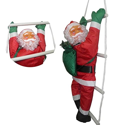 Papai Noel Escada Natal Enfeite Natalino Decoracao Casa 50cm