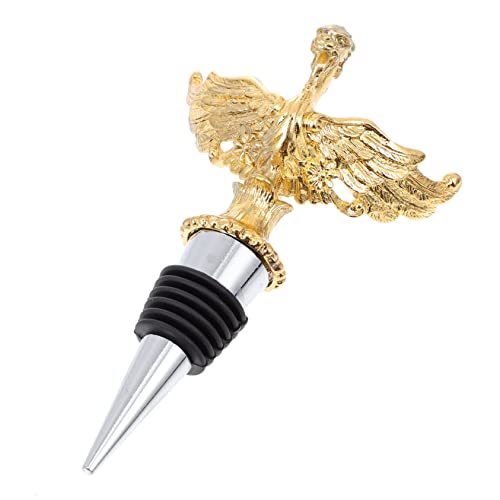 KICHOUSE corcho criba vibradora tapones escanciador de vino vertedores cazador de focas tapón vino tapón botella vino tapón de botella decoración de botella de vino Aleación de zinc Golden