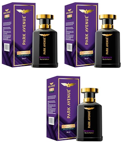 Image of Park Avenue Men Perfume, Euphoria, 100Ml Eau De Parfum, Premium, Long Lasting, Intense Musk Scent Fragrance Spray, Suitable For Every Occasion (Pack Of 3)