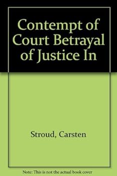 Paperback Contempt Of Court by Carsten Stroud (March 16,1994) Book