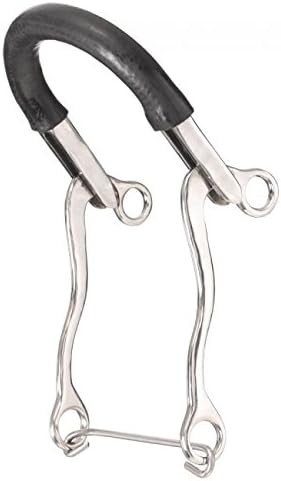 Kelly Silver Star Stainless Steel Miniature Hackamore with Rubber Tubbing on Nose