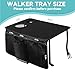 Topdatry Walker Tray for Folding Walker, Tray for Walker for Seniors Detachable with Cup Holder, Foldable Walker Accessories for Elderly,Tray Table Fits Most Standard Walkers