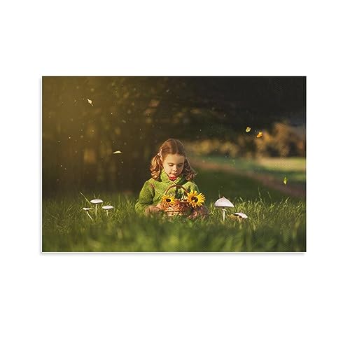 Impresión en lienzo infantil IOFEER de 40x60 cm ideal como regalo de cumpleaños y decoración