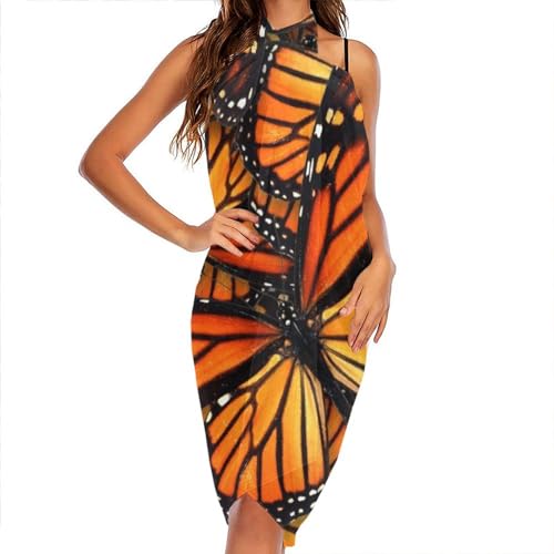 SWEET TANG Unique Headband Neck Scarf, Women & Girl Elegant Chiffon Shawls Wraps Beach Cover Up2