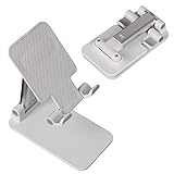 GGISUI Soporte Movil Aleación de Aluminio Soporte Movil Mesa Blanco Soporte Tablet Mesa 111 * 70 * 40 mm Utilizado para admitir teléfonos móviles Tablet E-Reader