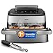 Philips Airfryer 5000 Series Megabasket with Steam - Unique Steamfry, Steam & Airfry - 28 Ways to Cook; 9,5L in Megabasket or 3L + 6L Dual Basket, RapidAir Plus Technology, Auto SteamClean (NA565/92)